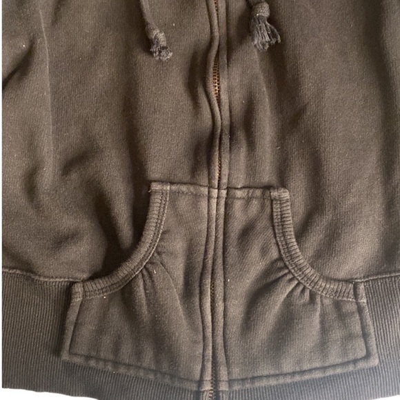 ROXY QUIKSILVER BALCK HOODIE SIZE MEDIUM - Picture 3 of 6